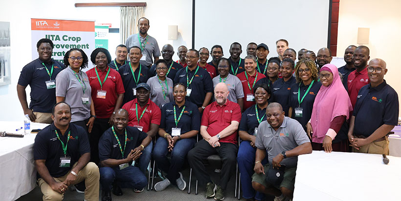 IITA researchers during the crop improvement retreat.