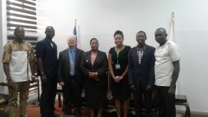 Picture of IITA staff with Betty Kibara (fourth from left) of the Rockefeller Foundation, one of the donor partners.