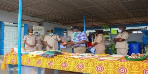 The NIS team visited the Cassava processing center at IITA.
