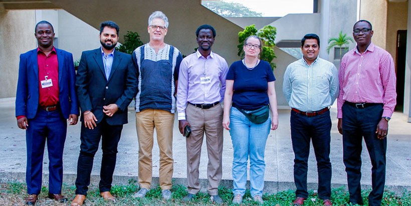 IITA team with the Indorama team at IITA headquarters in Ibadan.