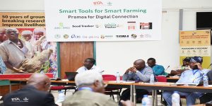 One of the workshops, introducing IITA-developed digital tools to extension workers, media and collaborators.