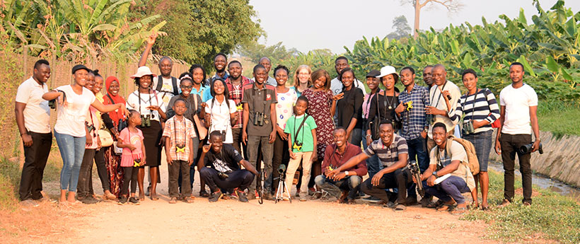 Members after bird watching at IITA. 