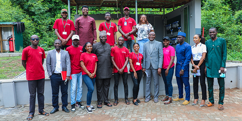NCEEC team with the IITA Youth Biogas team.