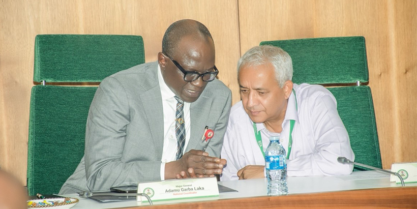 Major General A. G. Laka, National Coordinator, NCTC, Prakash Kant Silwal, Principal Specialist, IITA