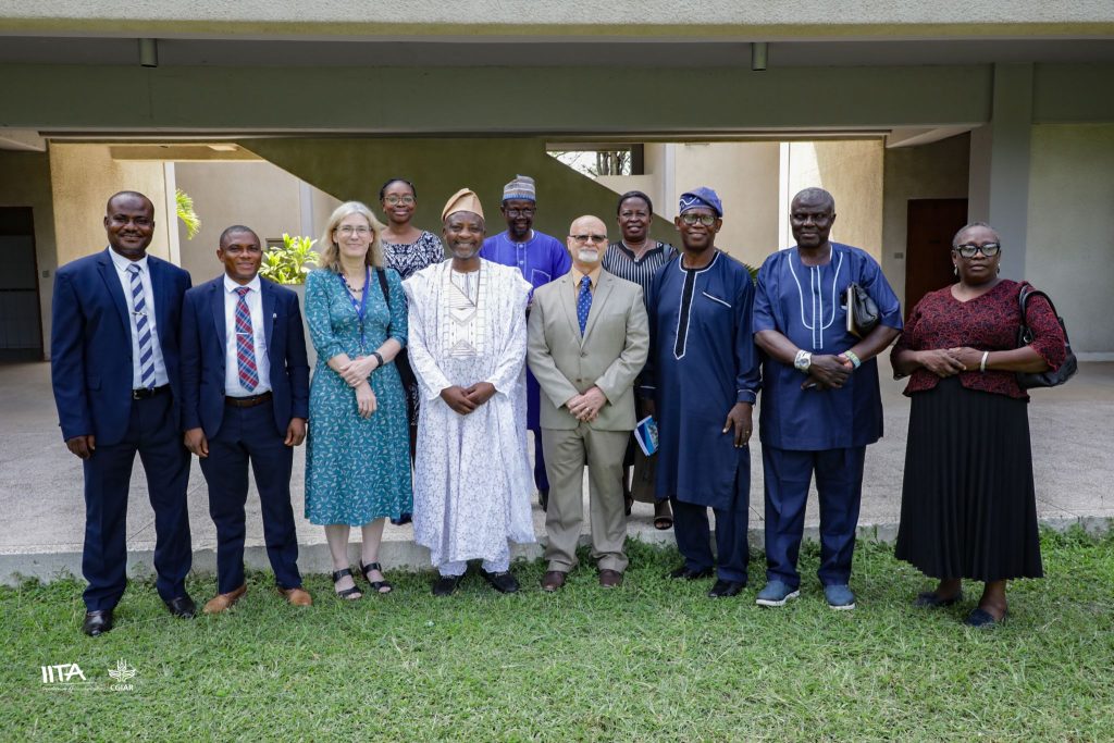 IITA and NSPRI representatives after signing the MoU.
