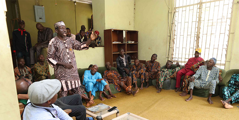 Olokemeji farmers expressing resolve to do more to care for the trees planted at Olokemeji Forest Reserve.