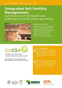 Integrated Soil Fertility Management: Contributions of framework and practices to climate- smart agriculture