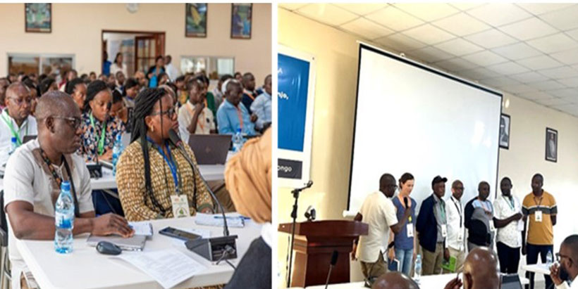 Participants of the banana seed production training with facilitators.