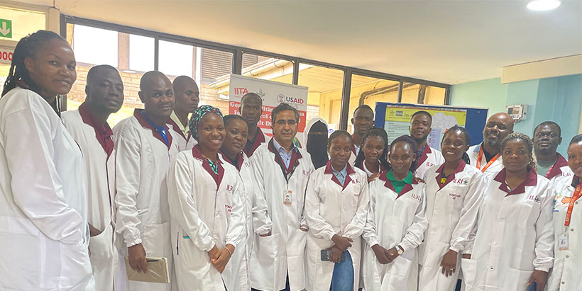 Participants during the lab tour.