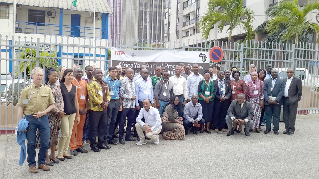 Picture of participants at the 4th AfricaYam project annual meeting in Abidjan