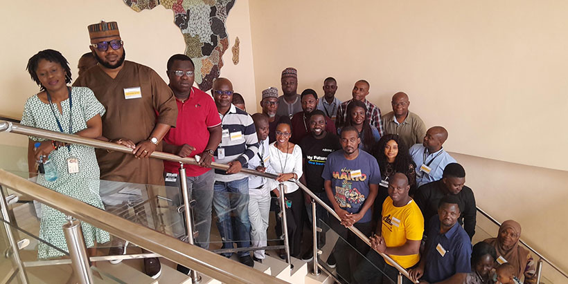 Participants at the boot camp.