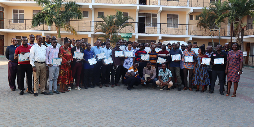 Participants doing exams to test their understanding on gender matters.