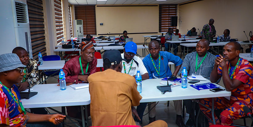 Participants during breakout session at the workshop.