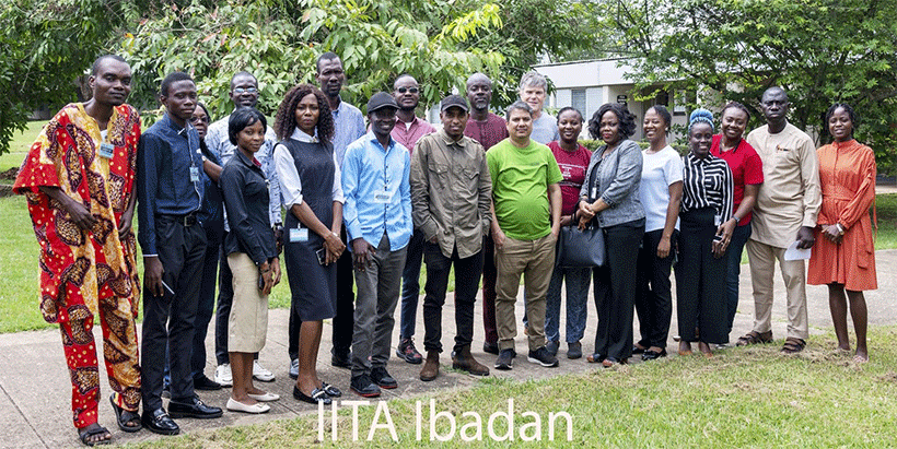 Participants of the bioinformatics workshop at IITA Headquarters in Ibadan.
