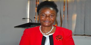Eveline Kagoma spoke at the event.
