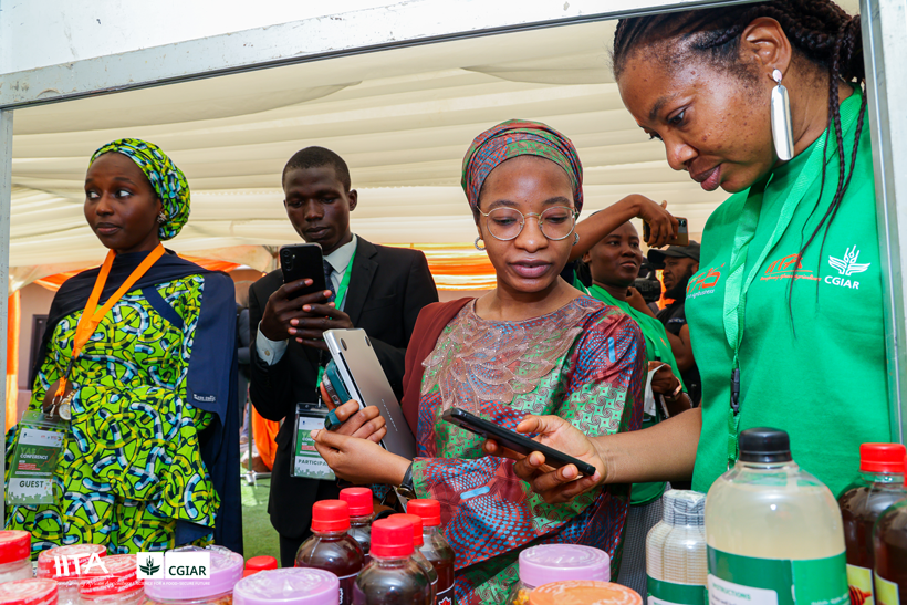 Product exhibition by some YAS participants.