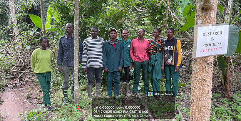 SIWES students of the Department of Forestry and Wood Technology, FUTA, after the training.