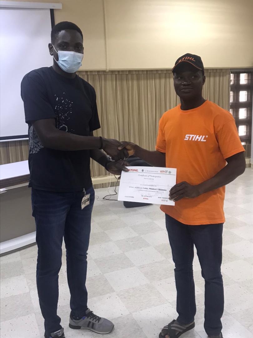 STIHL Company trains farmers to use improved agricultural machines
