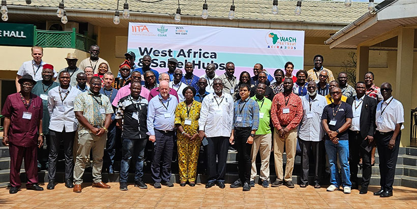 Scientists from the IITA West Africa and Sahel Regional Hubs during the WASH retreat.