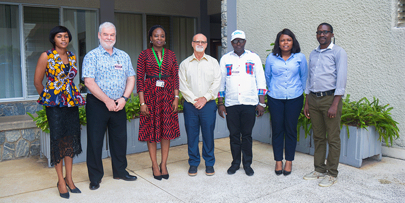 The Cuso team with the IITA team.