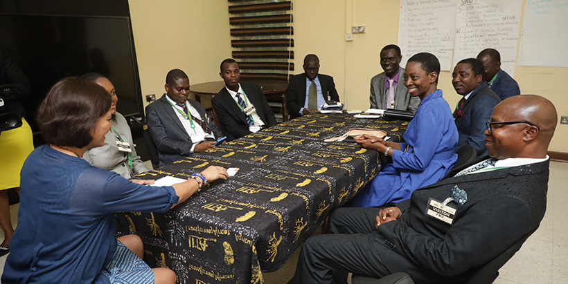 The Delegates in a meeting with IITA Head of Communication Office, Katherine Lopez. 