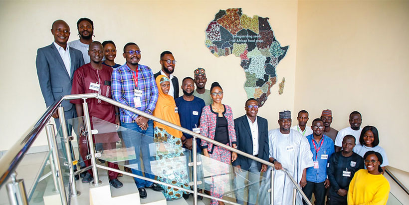 The IITA, Entojutu, and Mercy Corp team prepped to share ideas and invest in resilient and sustainable solutions to food challenges in Africa.