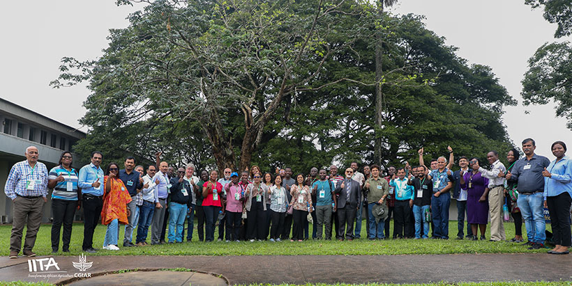 The Indian and African delegates from ATPBR and NIHORT arriving IITA for the familiarization meeting.