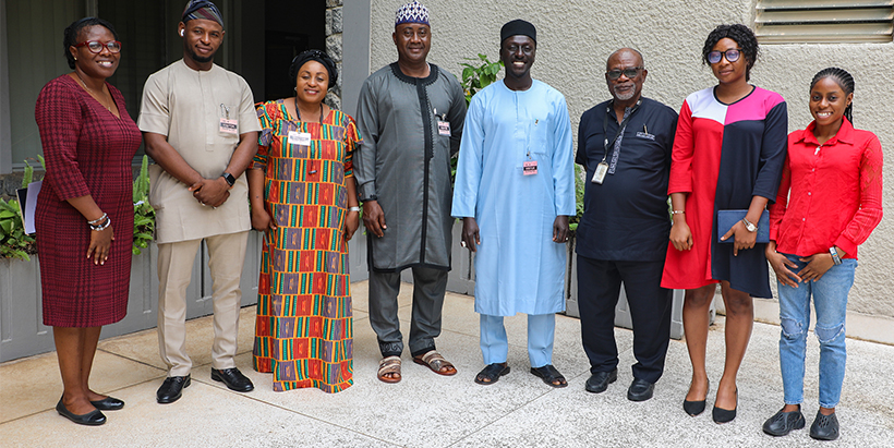 The NAGGW team with the IITA representatives.