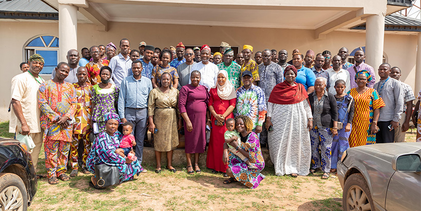 The OGSTEP team with farmers and other stakeholders at the workshop.