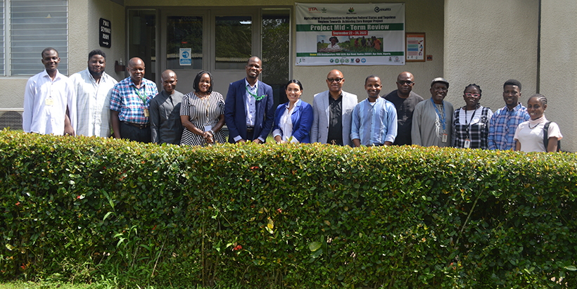 The ZHI team with the IFAD Representative after the meeting