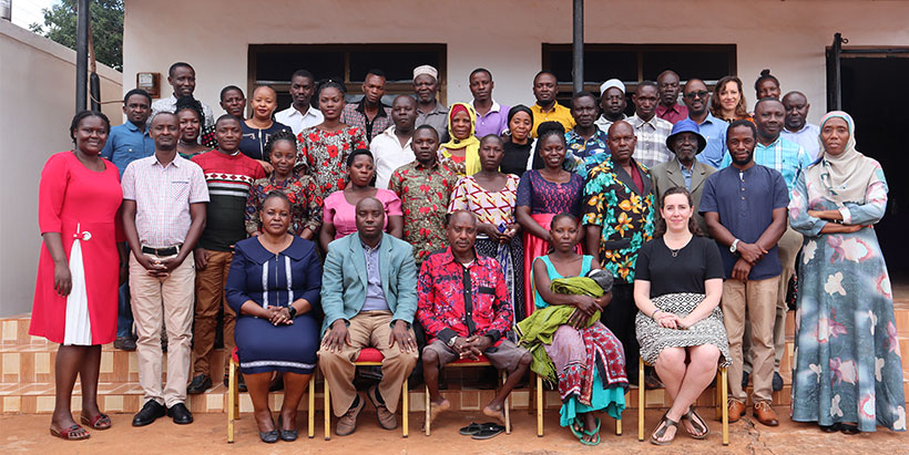 The group of participants attending the validation workshop in Kasulu district council