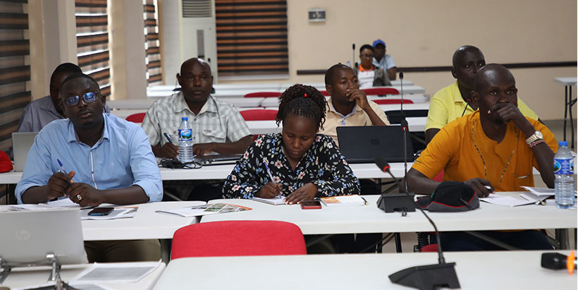 The participants from Burundi and South-Sudan at the training.