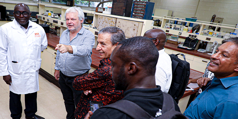 The team at IITA Analytical Services Laboratory (ASLAB). 