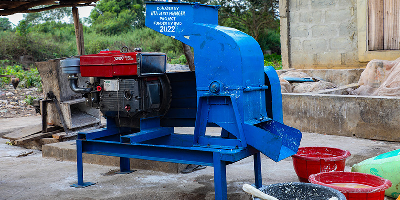 he wet hammer mill built by Zero Hunger Project trainee and donated by the project to Malete Atikori Ijebu Igbo Cooperative Society at Ijebu North Local Government Ogun State. Zero Hunger Project-trained-p4.jpg: Zero Hunger Project team with the Executive of the Malete Atikori Ijebu Igbo Cooperative Society.