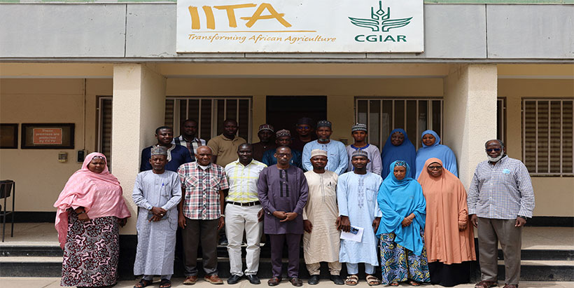 Participants after the PDT meeting at IITA Kano station.