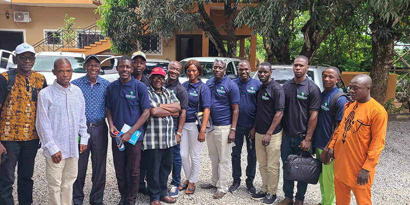 Training participants after the TAAT Cassava Compact workshop.