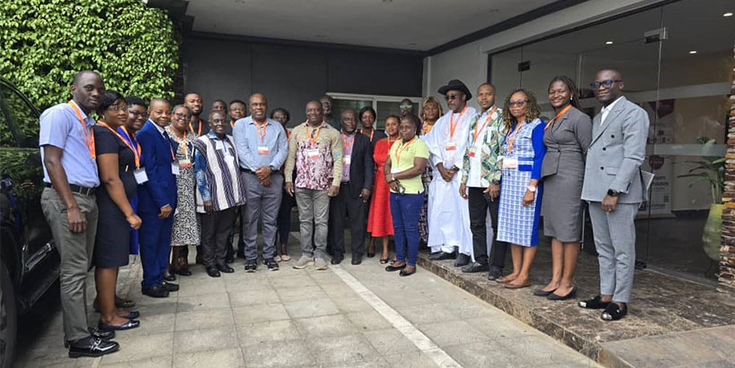 Workshop participants with IITA-PDAU facilitators: Dr. Robert Asiedu, IITA Emeritus Director, and Dr Richard Asare, IITA Country Representative, Accra, Ghana.
