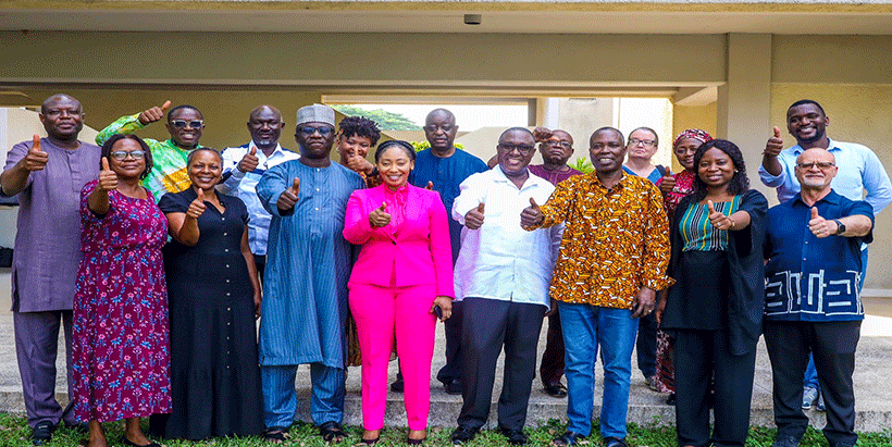 World Bank, FGN, and IITA team expressing their delight at the success of the newly landed partnership.