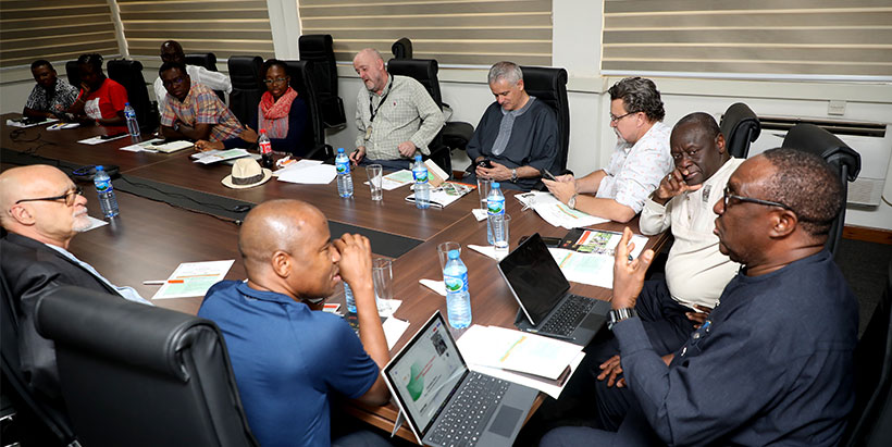  World Bank team in a meeting with IITA Director General Dr. Simeon Ehui and Senior Management Team.