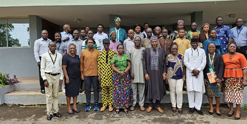 Participants on the first day of the meeting at NIHORT, Ibadan.