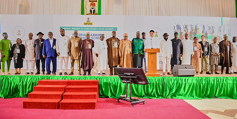 Minister of State for Agriculture and Food Security alongside partners and key stakeholders at the launch.