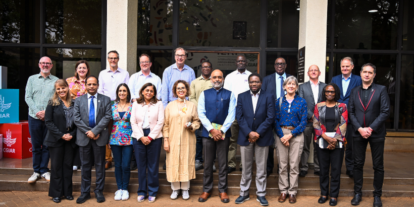 CGIAR Global Leadership team with Dr Hari Menon.
