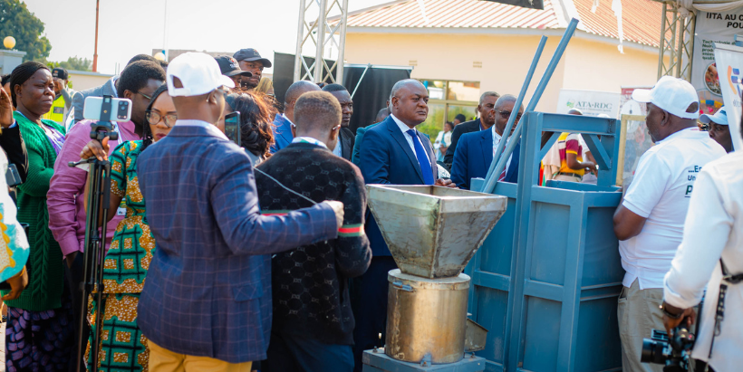 Showcase of cassava processing equipment.