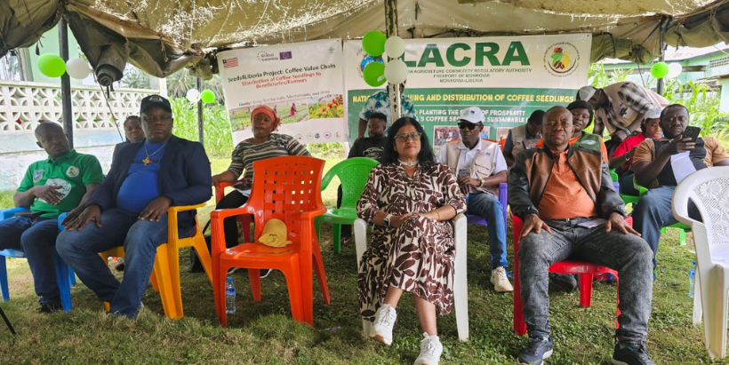 LACRA representatives with Dr Ranjana Bhattacharjee during the official handover ceremony in one of the counties.