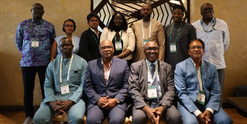 The IITA team led by Dr Simeon Ehui, and the AfricaRice team lead by Dr Baboucarr Manneh with the Madagascar government officials