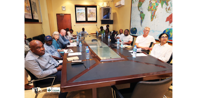 IITA management team and PowerPollen delegates in an introductory meeting.