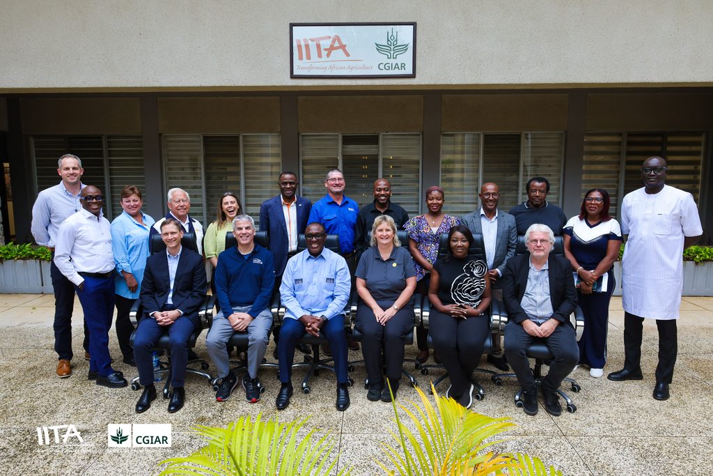 The IITA Management and Scientists with the USSEC Soy Excellence team.