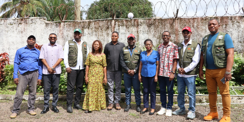 IITA-Liberia Staff from the Soils4Liberia and Seeds4Liberia projects, along with staff of the Ministry of Agriculture.